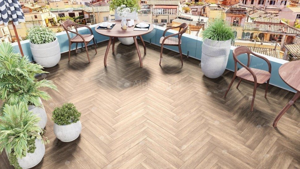Виниловая плитка "Alpine Floor" Parquet LVT Макадамия (590*118*2,5 мм) — купить в Ярославле