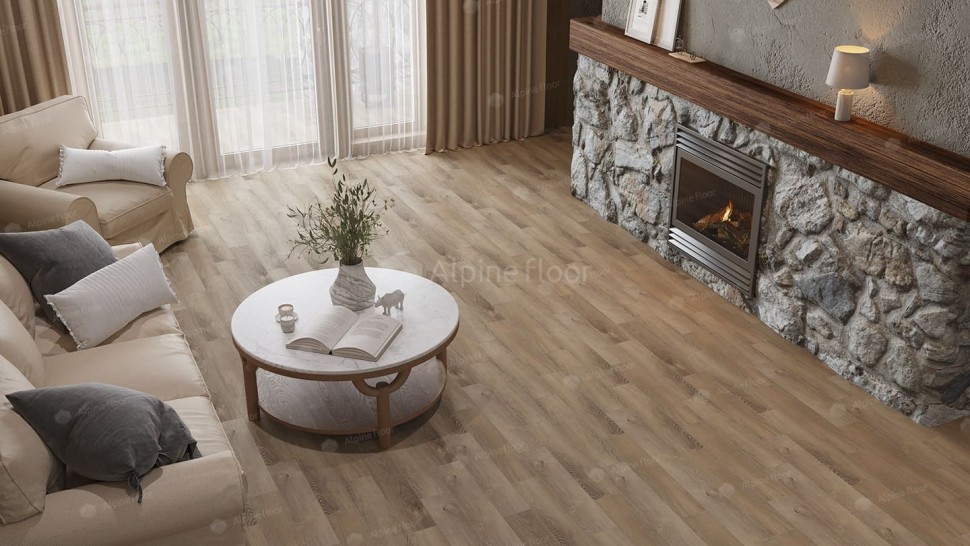 Виниловая плитка "Alpine Floor" Parquet LVT Дуб Синистра (590*118*2,5 мм) — купить в Ярославле