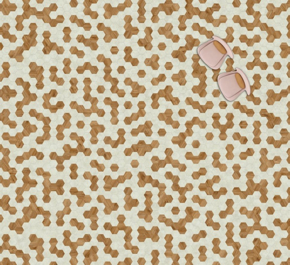 Виниловая плитка "Moduleo" Moods Hexagon 322 (226,32*196*2,5 мм) — купить в Ярославле