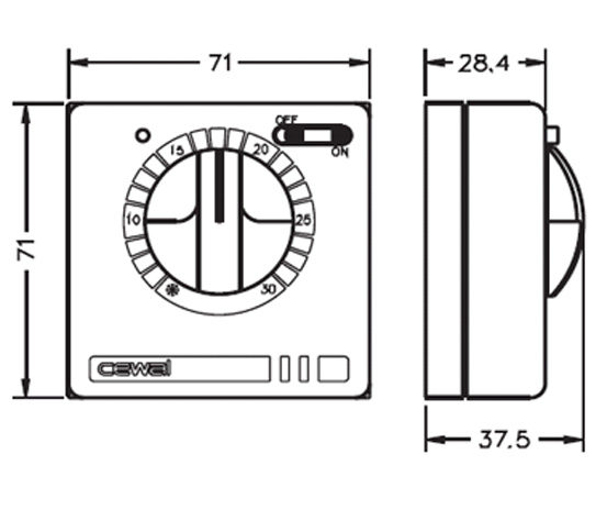 Терморегулятор Cewal RQ30 — купить в Ярославле