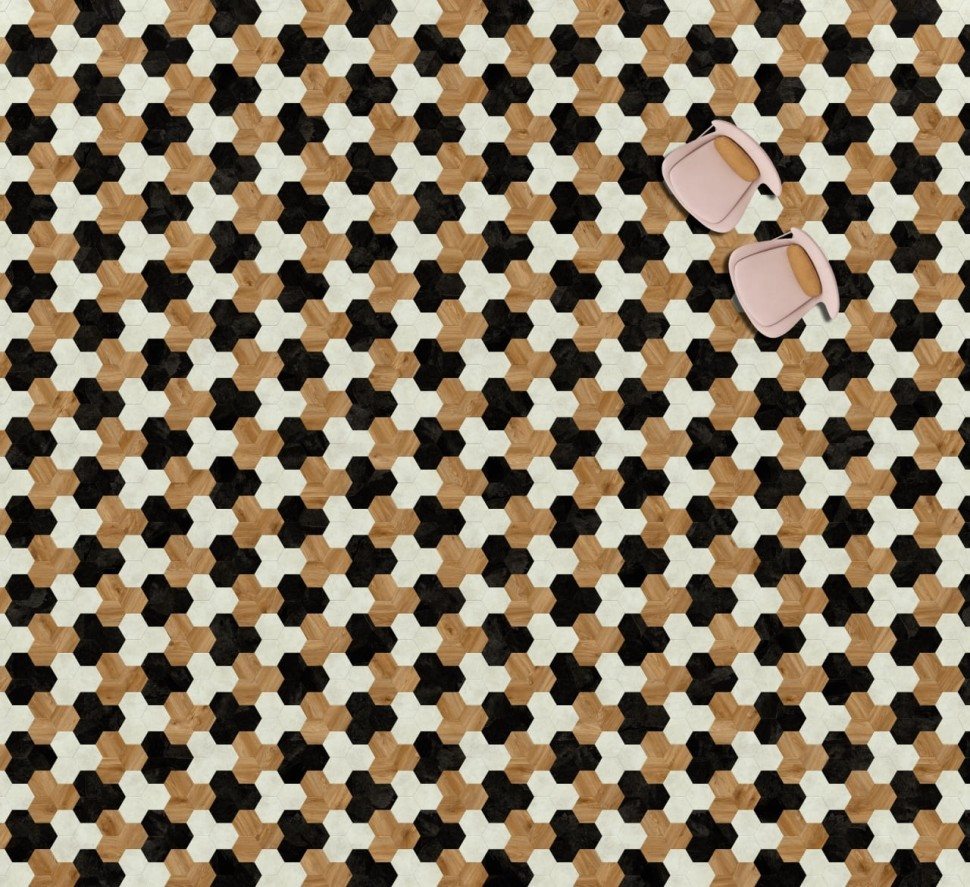 Виниловая плитка "Moduleo" Moods Hexagon 354 (226,32*196*2,5 мм) — купить в Ярославле