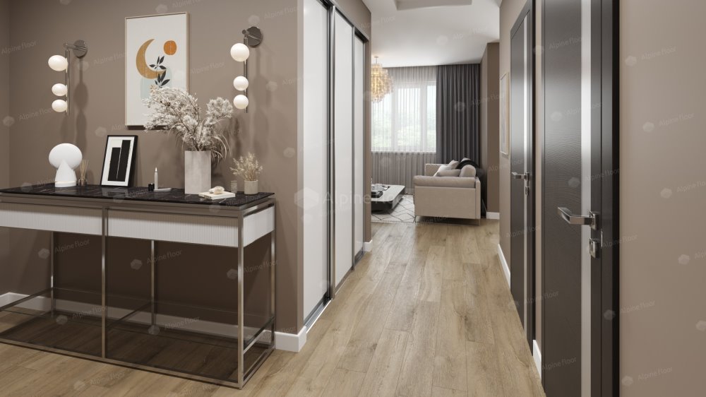 SPC Ламинат "Alpine Floor" Дуб млечный (1524*180*8 мм) — купить в Ярославле