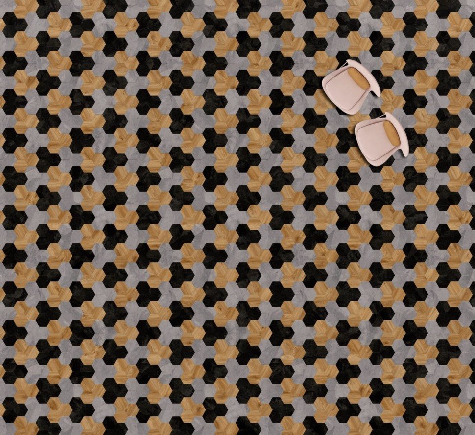 Виниловая плитка "Moduleo" Moods Hexagon 353 (226,32*196*2,5 мм) — купить в Ярославле