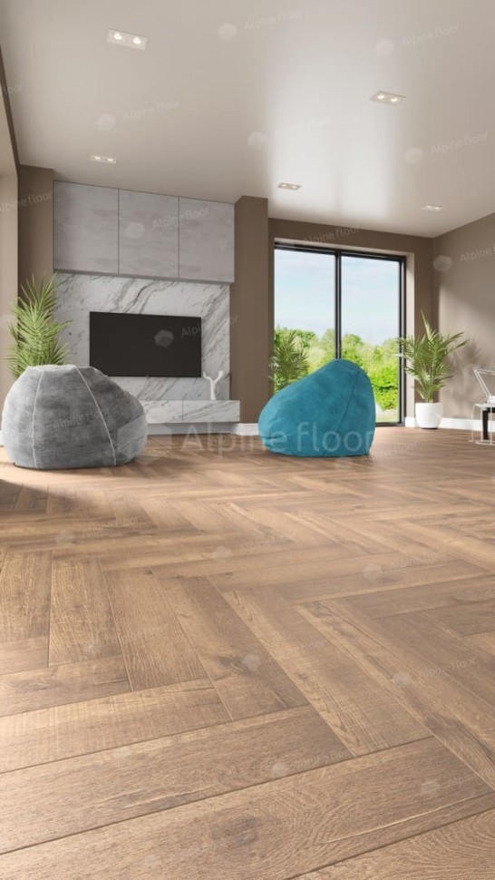 Виниловая плитка "Alpine Floor" Parquet LVT Дуб Royal (590*118*2,5 мм) — купить в Ярославле