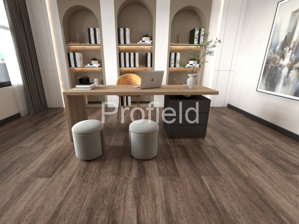HSPC ламинат "Profield" Дуб темный (1200*228*5,5 мм) — купить в Ярославле