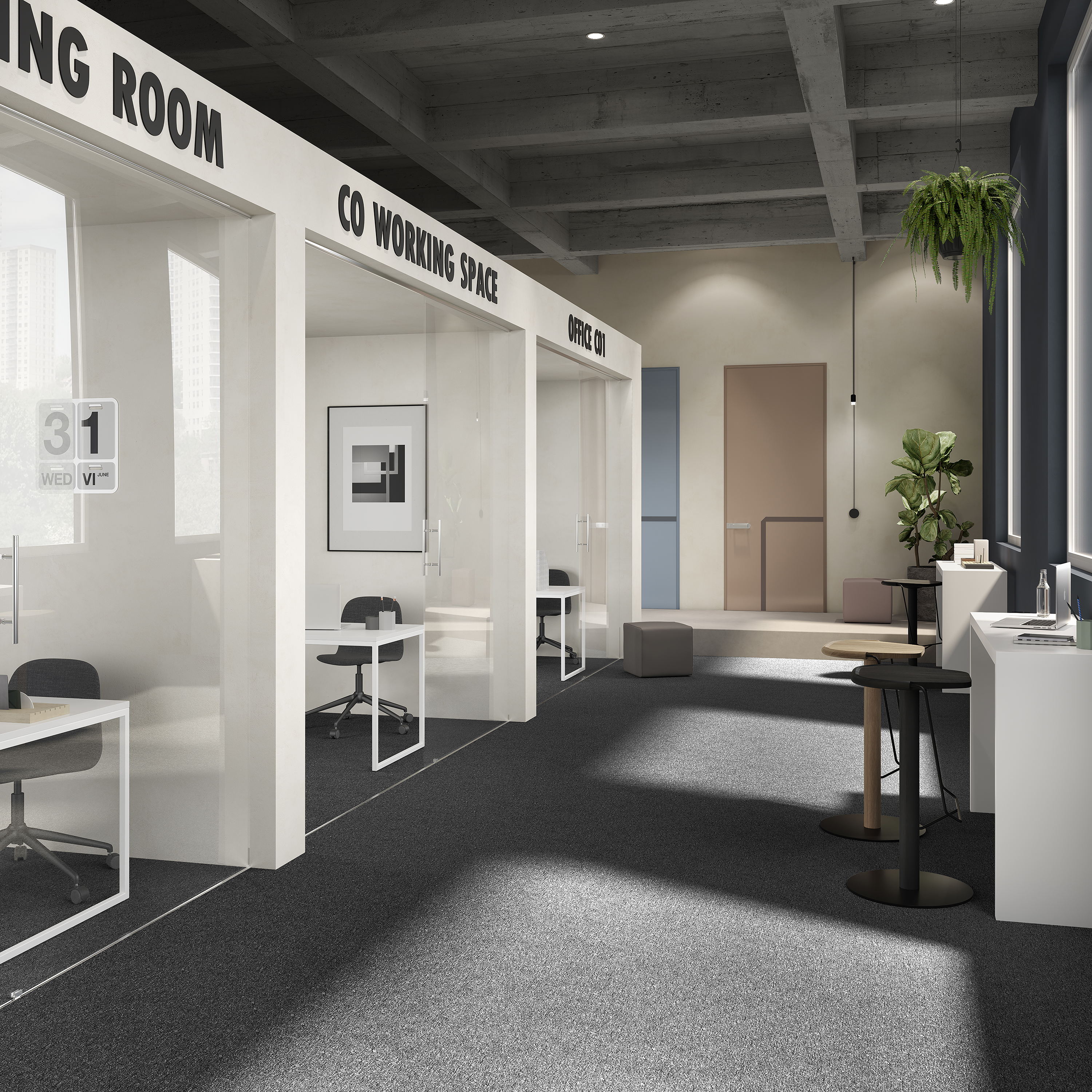 Ковровая плитка Medusa Tile 99 (500*500*5 мм) — купить в Ярославле