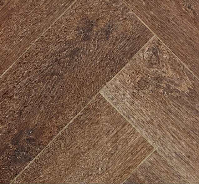 Виниловый ламинат SPC "Cronafloor" Herringbone Дуб Тулуза (640*128*4,5 мм) — купить в Ярославле