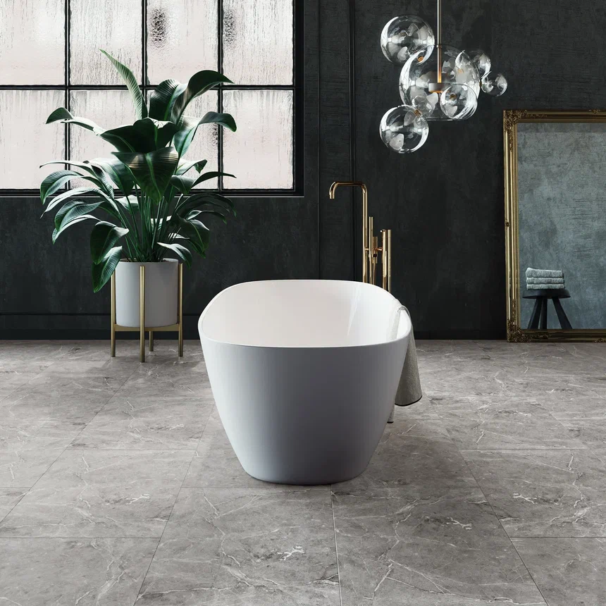 Кварцвиниловая плитка "Invictus" Hudson Stone Silver (914*457*2,5мм) — купить в Ярославле