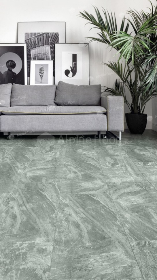 Виниловая плитка "Alpine Floor" Light Stone Хэмпшир (608*303*2,5 мм) — купить в Ярославле