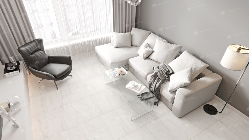 Виниловая плитка "Alpine Floor" Light Stone Брайс (608*303*2,5 мм) — купить в Ярославле