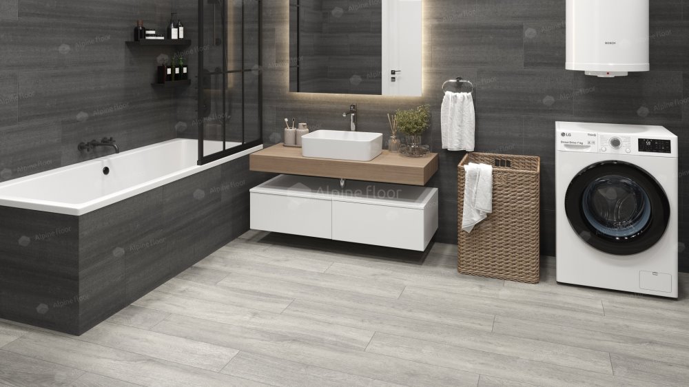 SPC Ламинат "Alpine Floor" Дуб платина (1524*180*8 мм) — купить в Ярославле