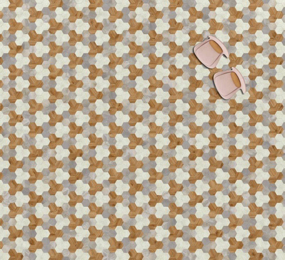 Виниловая плитка "Moduleo" Moods Hexagon 351 (226,32*196*2,5 мм) — купить в Ярославле