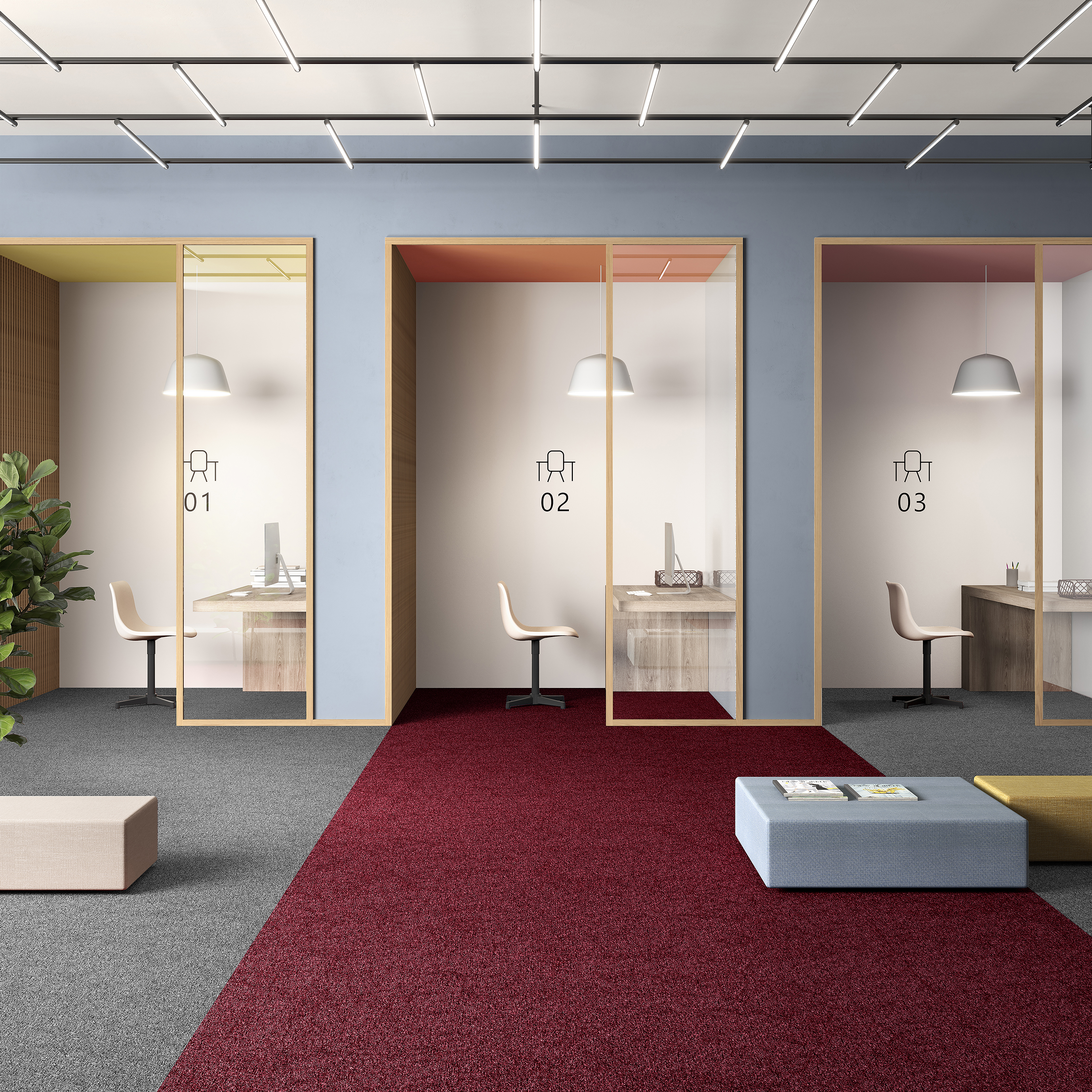 Ковровая плитка Medusa Tile 11 (500*500*5 мм) — купить в Ярославле