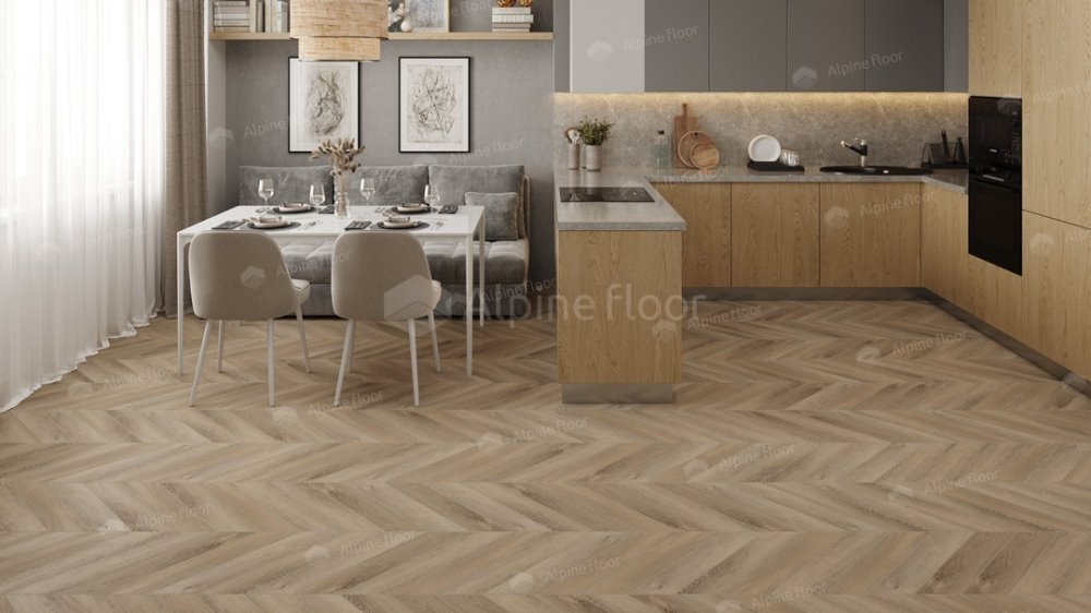 LVT плитка "Alpine Floor" Дуб Синистра (555*127*2,5 мм) — купить в Ярославле