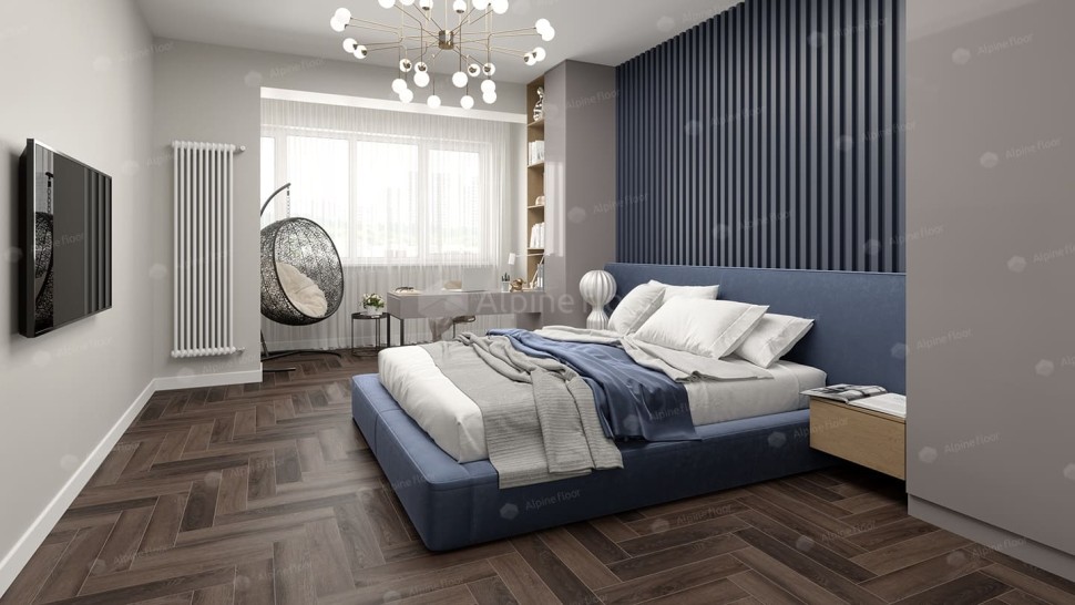 Виниловая плитка "Alpine Floor" Parquet LVT Фафнир (590*118*2,5 мм) — купить в Ярославле