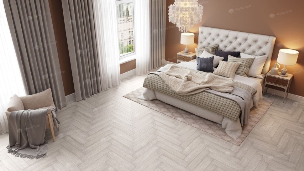 Виниловая плитка "Alpine Floor" Parquet LVT Голубой Лес (590*118*2,5 мм) — купить в Ярославле
