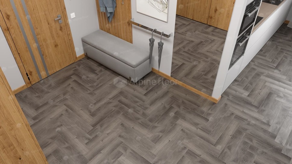 Виниловая плитка "Alpine Floor" Parquet LVT Дуб Мерга (590*118*2,5 мм) — купить в Ярославле