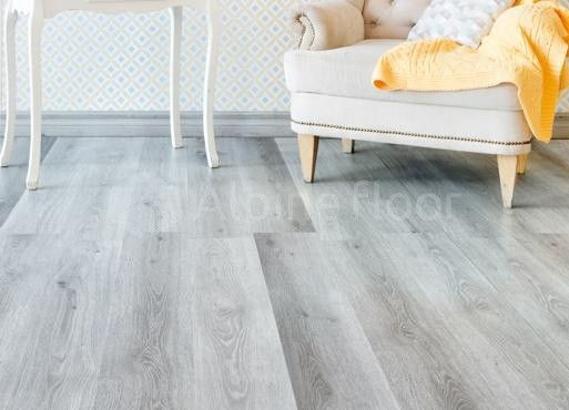 Кварцвиниловая плитка "Alpine Floor" Дуб Пепельный  (1219*184*2мм) — купить в Ярославле
