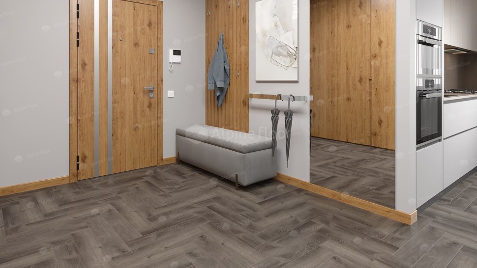 Виниловая плитка "Alpine Floor" Parquet LVT Дуб Мерга (590*118*2,5 мм) — купить в Ярославле