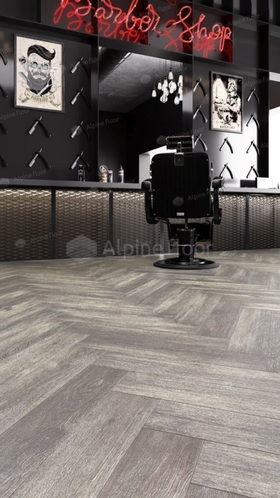 Виниловая плитка "Alpine Floor" Parquet LVT Венге Грей (590*118*2,5 мм) — купить в Ярославле