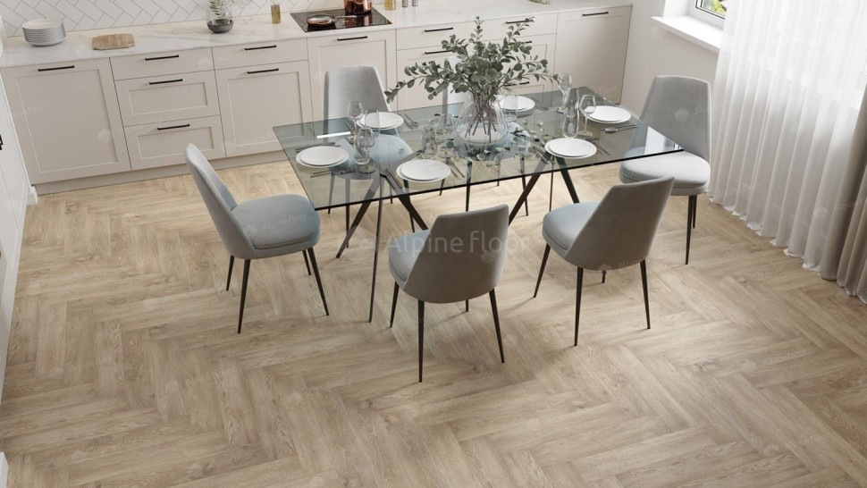 Виниловая плитка "Alpine Floor" Parquet LVT Дуб Ваниль Селект (590*118*2,5 мм) — купить в Ярославле