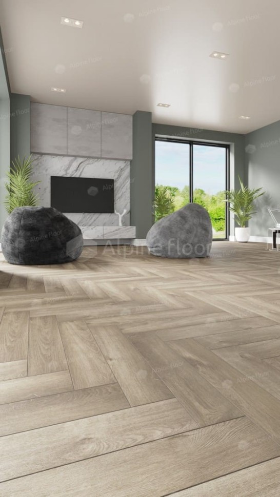 Виниловая плитка "Alpine Floor" Parquet LVT Дуб Натуральный Отбеленный (590*118*2,5 мм) — купить в Ярославле