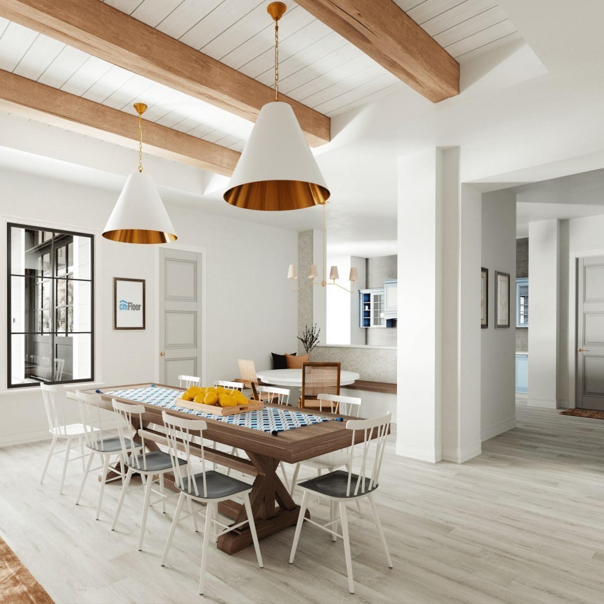 Виниловое напольное покрытие ScandiWood 05 Дуб Ледяной (180*1220*5 мм) — купить в Ярославле