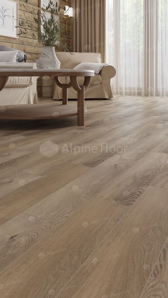 Виниловая плитка "Alpine Floor" Parquet LVT Дуб Синистра (590*118*2,5 мм) — купить в Ярославле