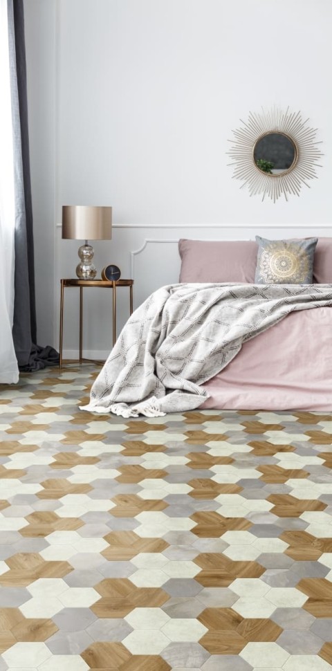 Виниловая плитка "Moduleo" Moods Hexagon 351 (226,32*196*2,5 мм) — купить в Ярославле