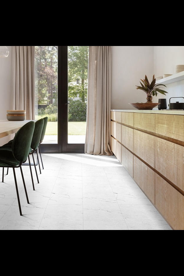 Замковая ПВХ плитка Carrara Marble 112 (610*303*5 мм) — купить в Ярославле