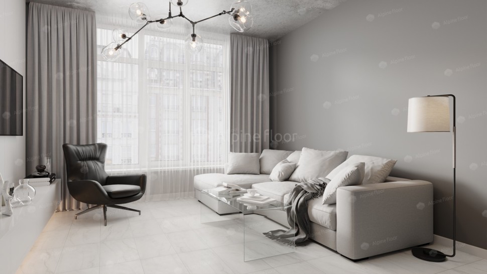 Виниловая плитка "Alpine Floor" Light Stone Брайс (608*303*2,5 мм) — купить в Ярославле