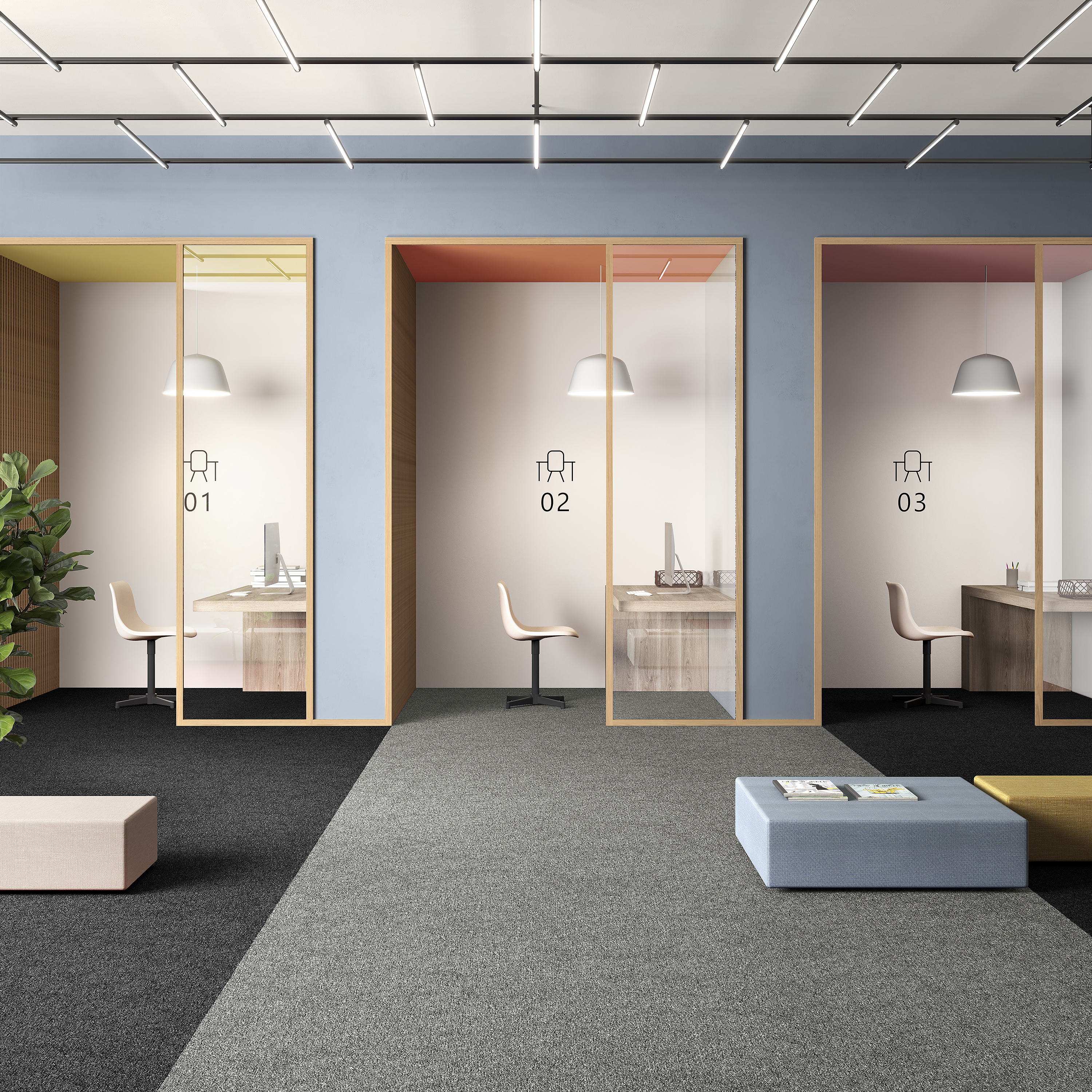 Ковровая плитка Medusa Tile 94 (500*500*5 мм) — купить в Ярославле