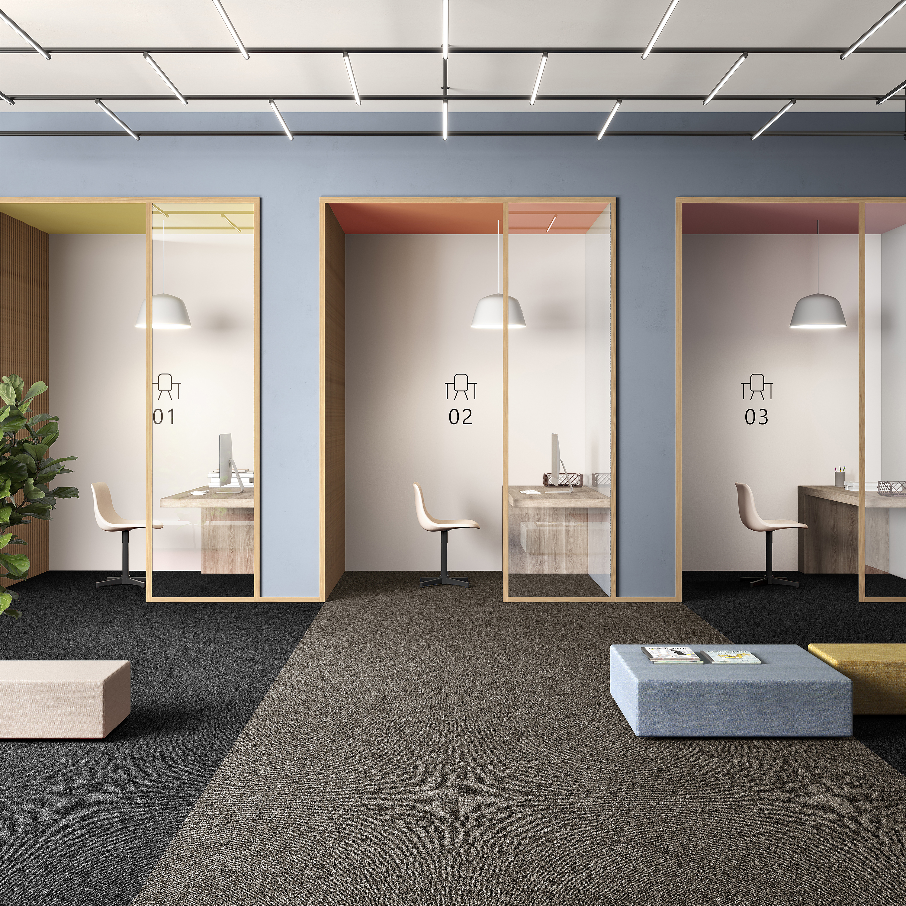 Ковровая плитка Medusa Tile 43 (500*500*5 мм) — купить в Ярославле