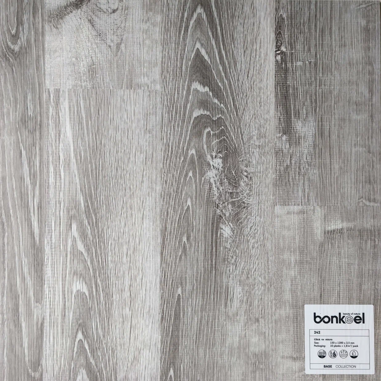 Плитка ПВХ "Bonkeel" Base New 242 (1220*150*3,5 мм) — купить в Ярославле