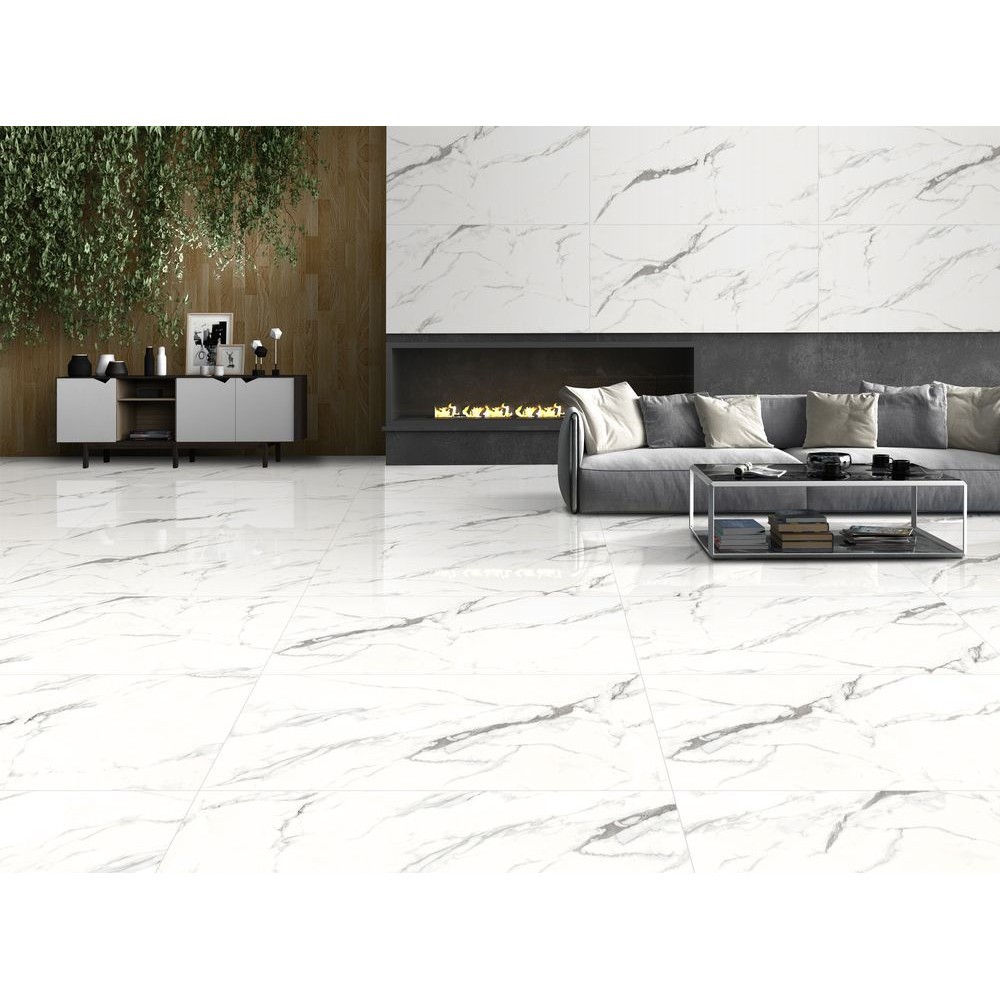 Керамогранит "Ennface" 600*1200 Polaris Glossy Полированный Белый — купить в Ярославле