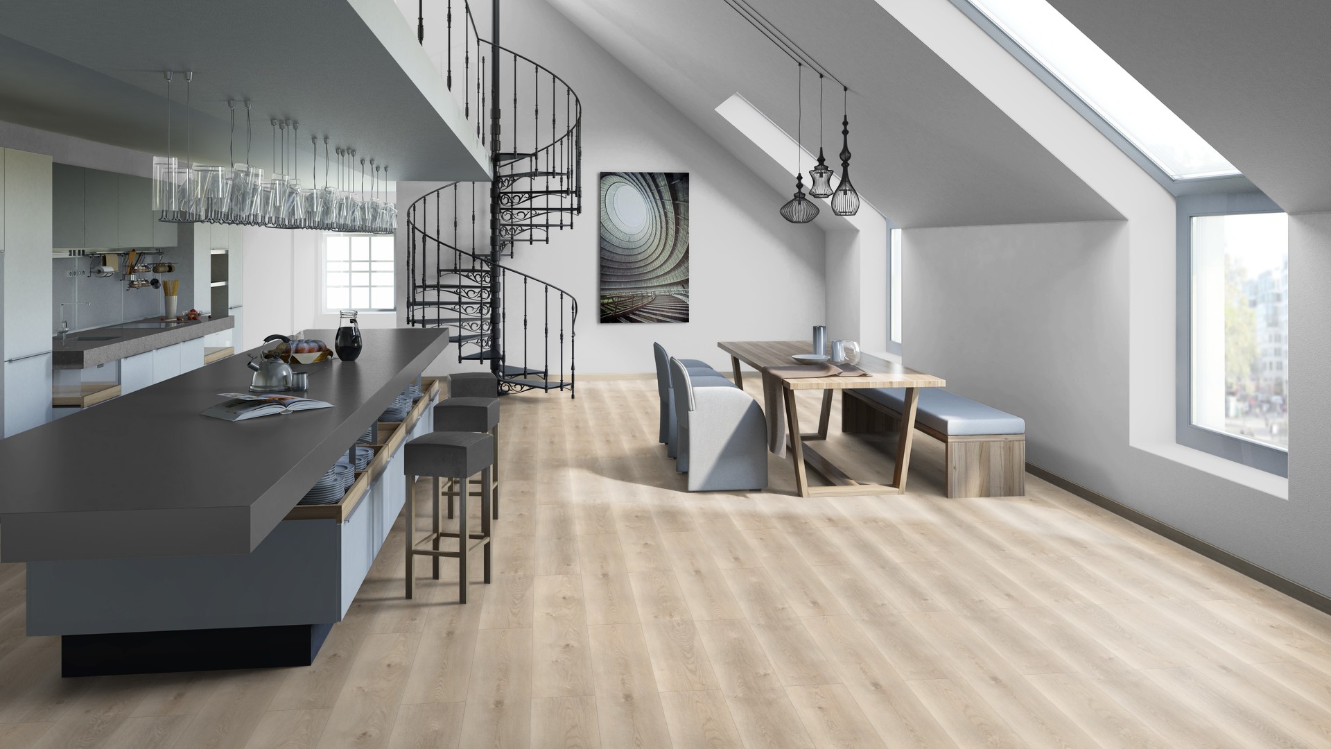 SPC ламинат "Tarkett" Deep House Sean (1400*225*4,6 мм) — купить в Ярославле