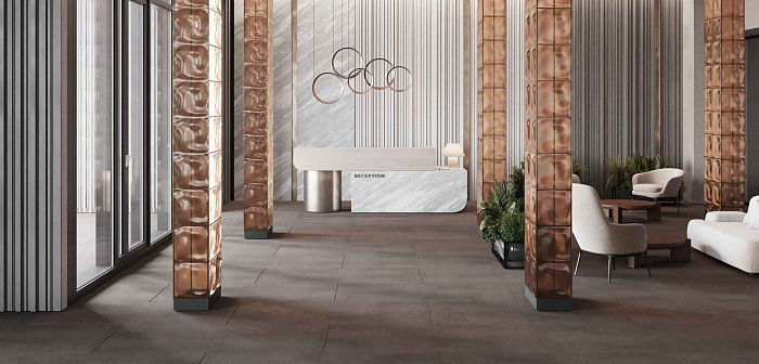 Плинтус "Estima" Cave (600*70 мм) Серый — купить в Ярославле