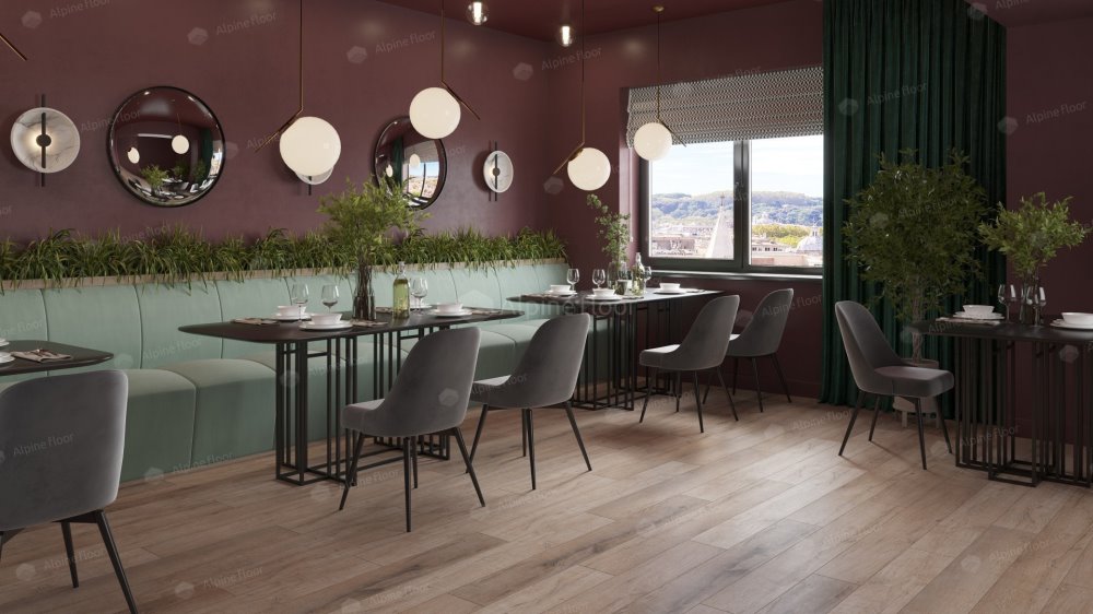 SPC Ламинат "Alpine Floor" Дуб персиковый (1220*183*8 мм) — купить в Ярославле