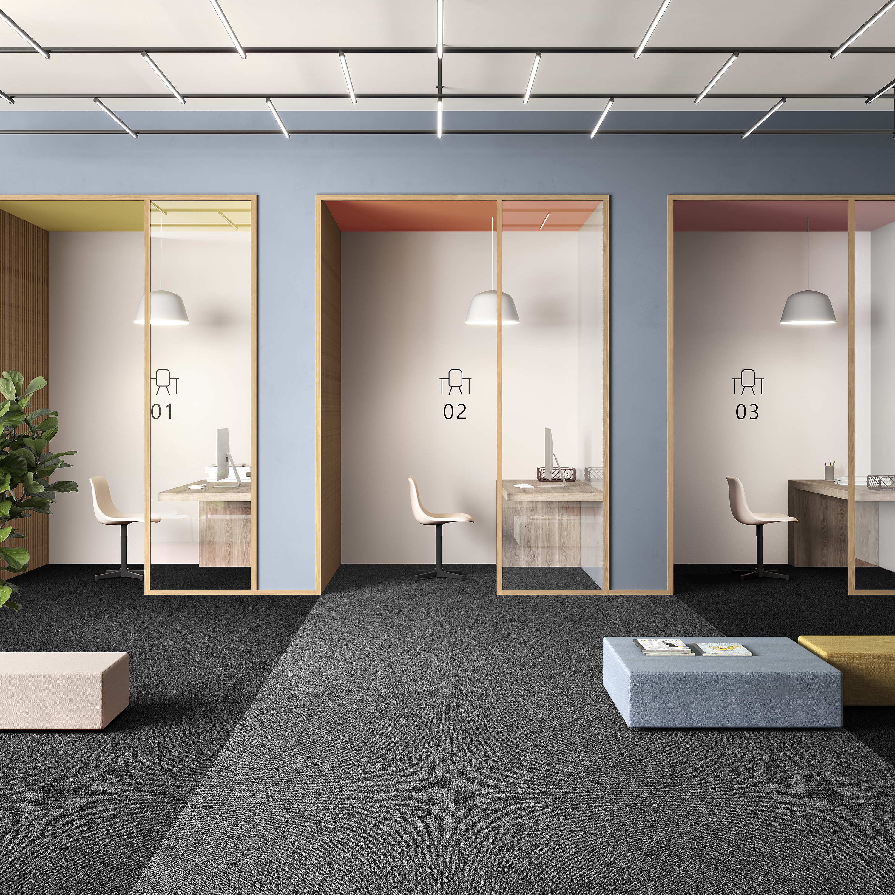 Ковровая плитка Medusa Tile 98 (500*500*5 мм) — купить в Ярославле