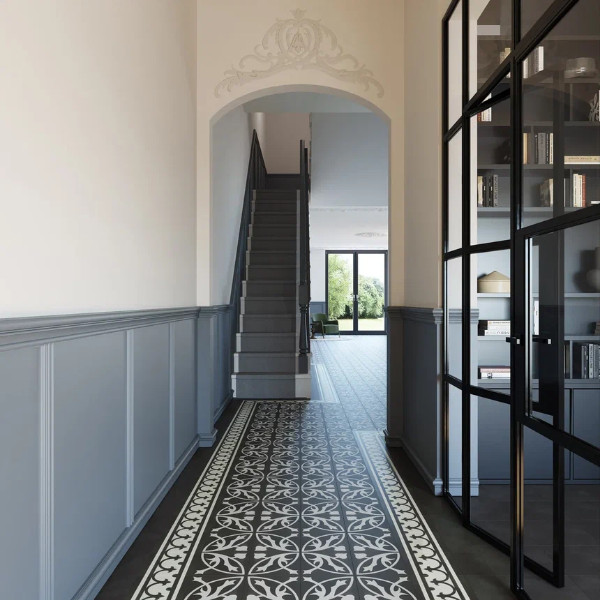 Кварцвиниловая плитка "Invictus" Victorian Deco Charcoal (229*229*2,5мм) — купить в Ярославле