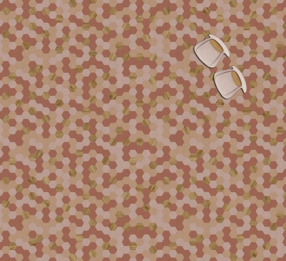 Виниловая плитка "Moduleo" Moods Hexagon 350 (226,32*196*2,5 мм) — купить в Ярославле