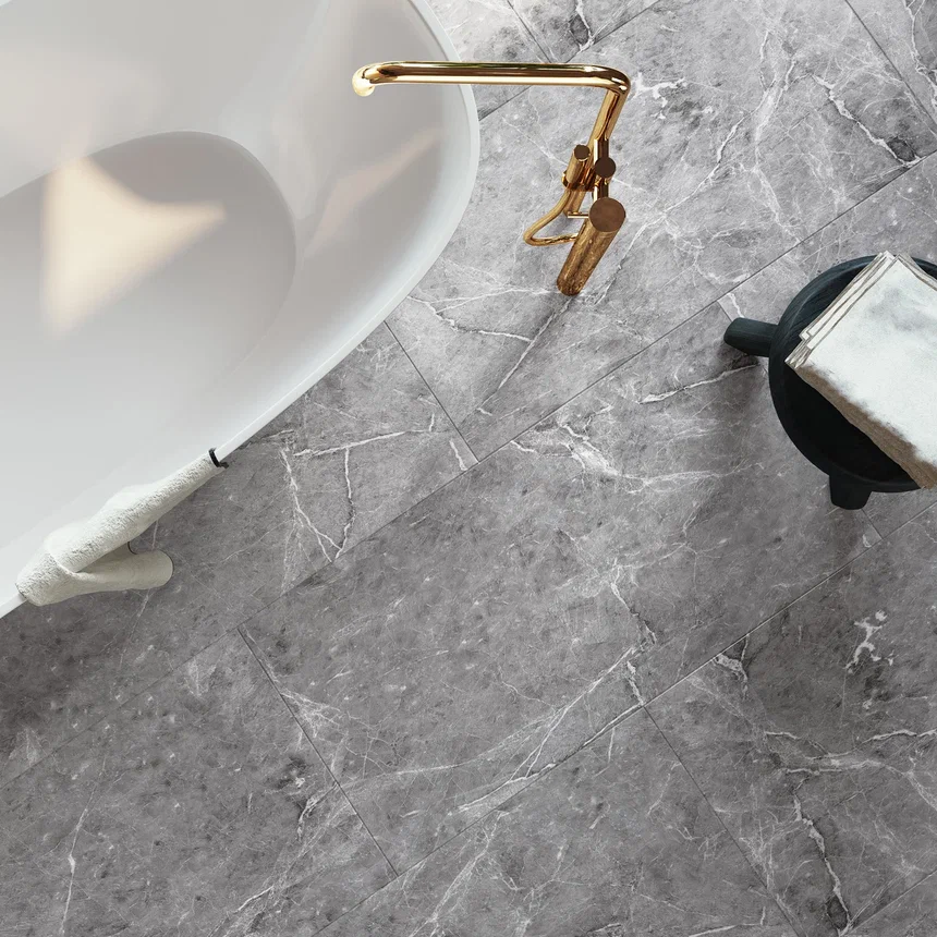 Кварцвиниловая плитка "Invictus" Hudson Stone Silver (914*457*2,5мм) — купить в Ярославле