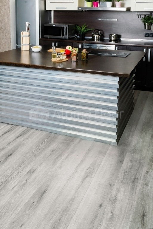 Замковая ПВХ плитка "Alpine Floor" Ясень Серый  (1220*183*4мм) — купить в Ярославле