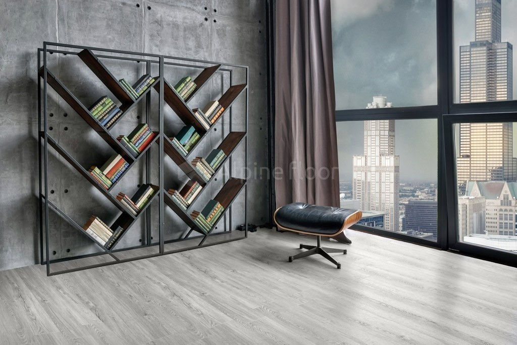 Замковая ПВХ плитка Секвойя Снежная  (1219*184*3,2мм) — купить в Ярославле