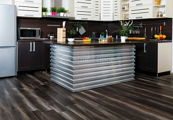 Кварцвиниловая плитка "Alpine Floor" Орех Темный (1219*184*3мм) — фото и характеристики